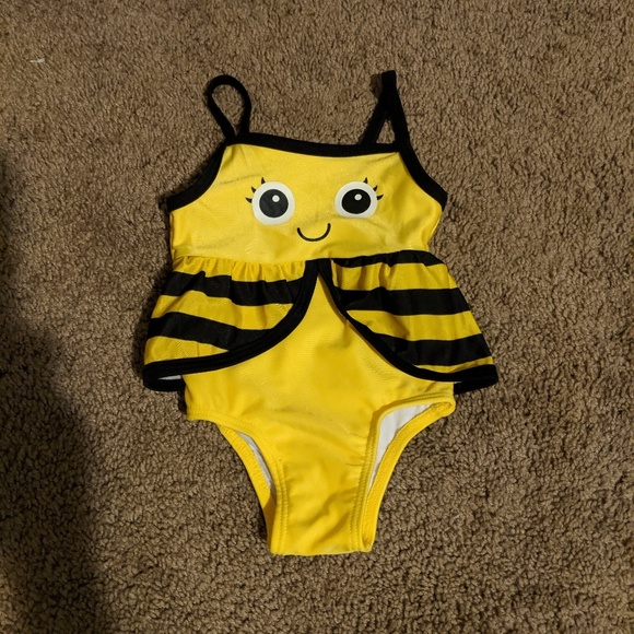 bumble bee swimsuit baby